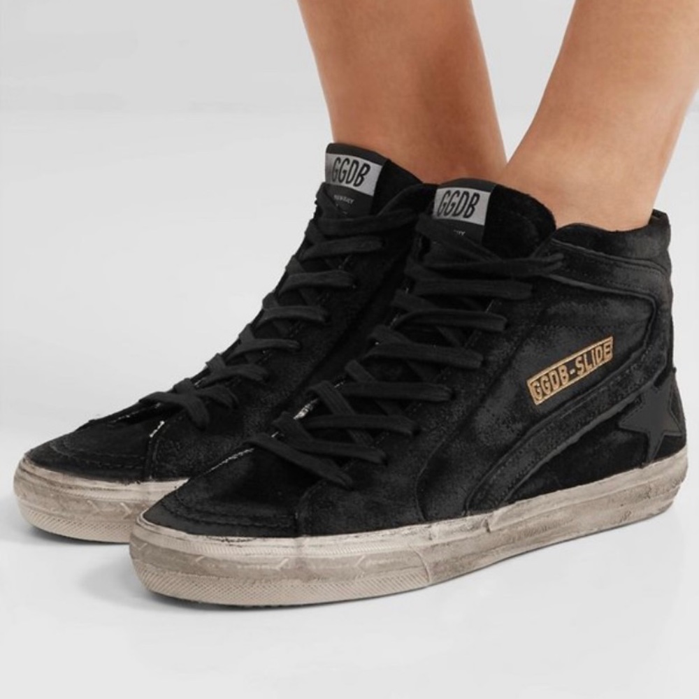 Golden Goose Black Slides excellent condition 🤩